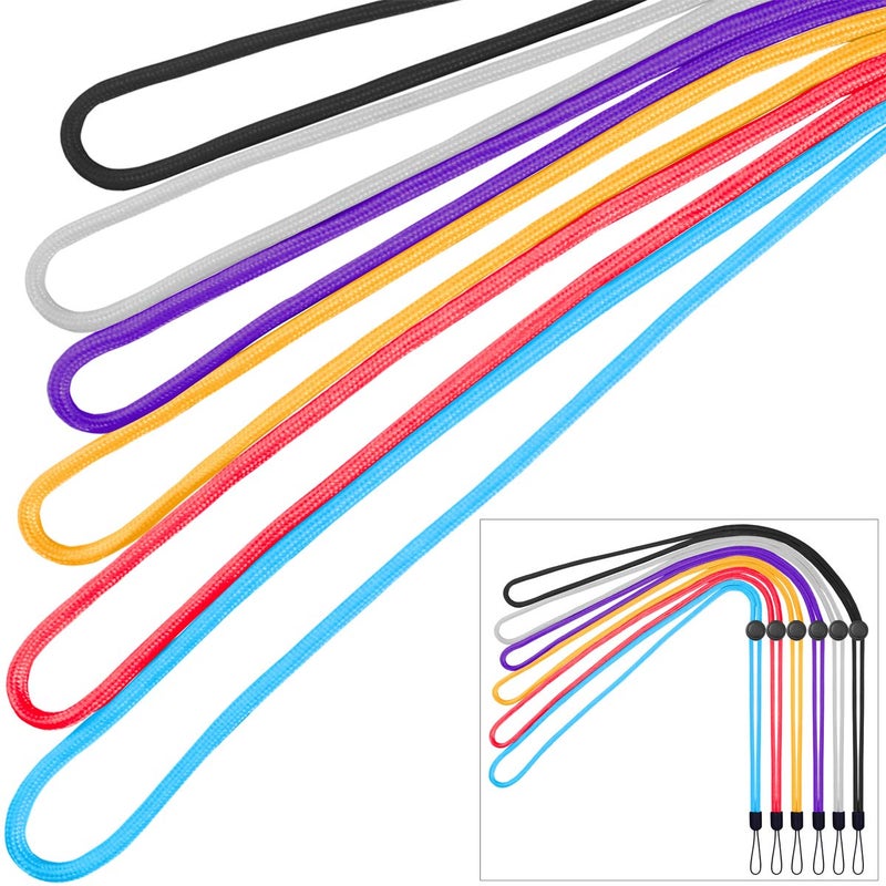 YOUOWO 6 Pack 6 Colours Adjustable Neck Lanyards For Pen Phone id Badges Holder Keys Office Name Badges ID Card USB Sticks Strap Whistles iPod - Image 5